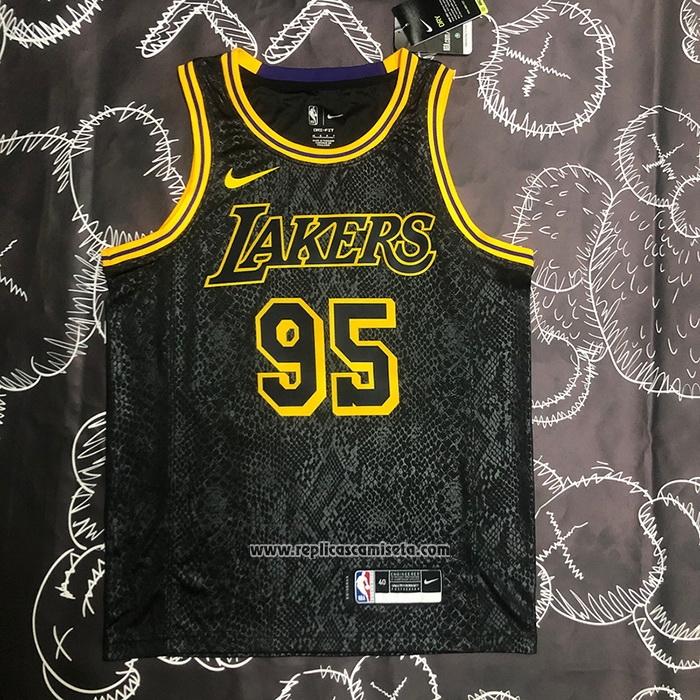 Camiseta Los Angeles Lakers Juan Toscano-Anderson #95 Mamba 2021-22 Negro